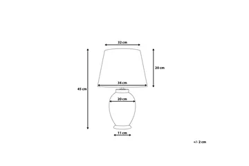 Brenta Bordlampe 34 cm - Blå - Belysning - Innendørsbelysning & Lamper - Bordlampe