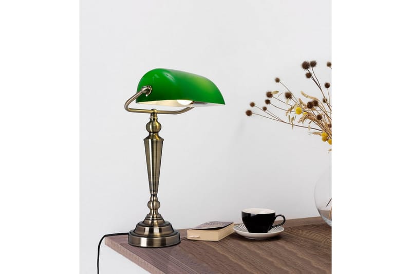 Cottex The Bankirlampe 41 cm - Bankerlampe - Bordlampe - Leselampe bord