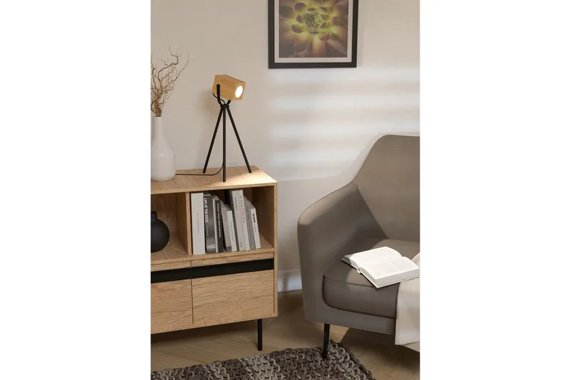 Bordlampe Eglo Ayles - Brun/Svart - Belysning - Innendørsbelysning & Lamper - Bordlampe
