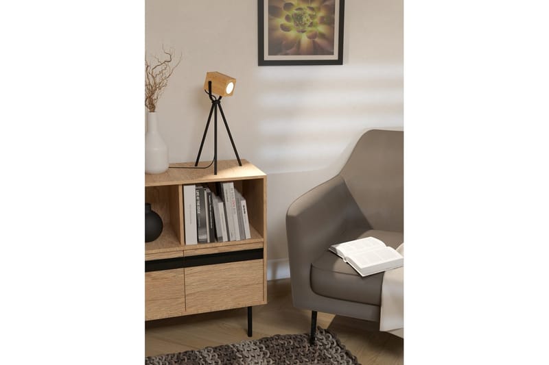 Bordlampe Eglo Ayles - Brun/Svart - Belysning - Innendørsbelysning & Lamper - Bordlampe