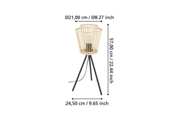 Bordlampe Eglo Hykeham - Svart - Belysning - Innendørsbelysning & Lamper - Bordlampe