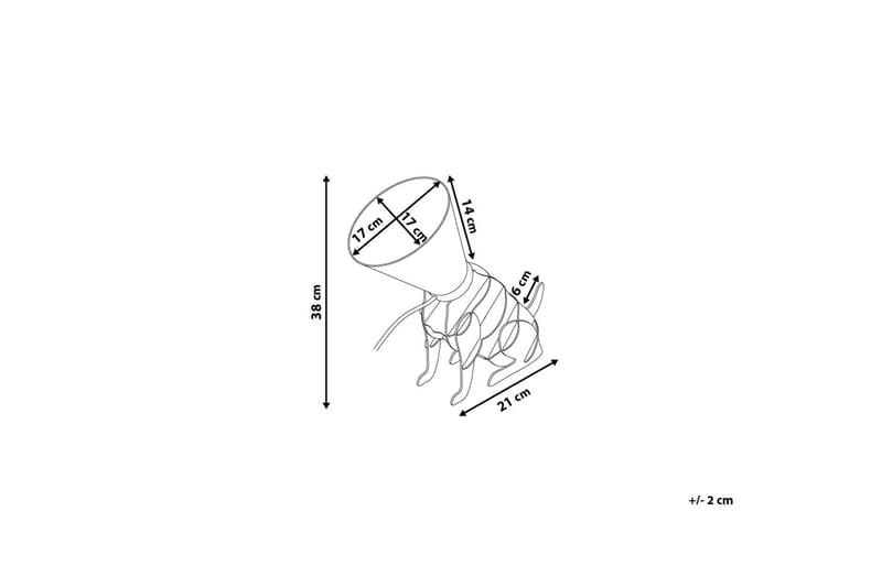 Isna Bordlampe 24 cm - Hvit - Belysning - Innendørsbelysning & Lamper - Bordlampe