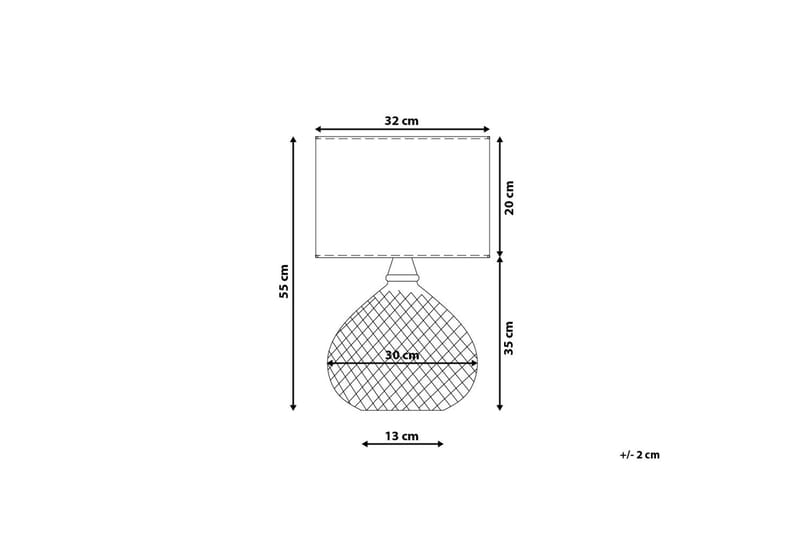 Madon Bordlampe 32 cm - Sølv - Belysning - Innendørsbelysning & Lamper - Bordlampe