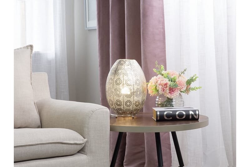 Bordlampe Maringa 25 cm - Sølv - Bordlampe