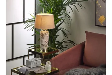 Traisen Bordlampe - Beige - Belysning - Innendørsbelysning & Lamper - Bordlampe