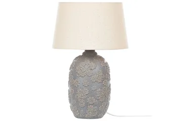Bracto Bordlampe 46 cm E27 - Grå/Lys beige - Belysning - Innendørsbelysning & Lamper - Bordlampe