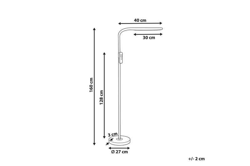 Capraia Gulvlampe 160 cm - Svart - Belysning - Innendørsbelysning & Lamper - Gulvlampe