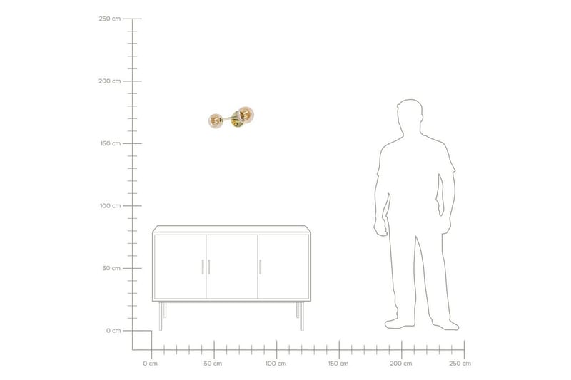 Capramis Vegglampe G9 - Gull - Belysning - Innendørsbelysning & Lamper - Vegglampe - Veggarmatur