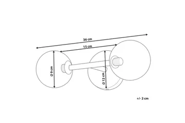 Capramis Vegglampe G9 - Gull - Belysning - Innendørsbelysning & Lamper - Vegglampe - Veggarmatur