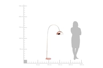 Gulvlampe Candella 160 cm - Kobber - Belysning - Innendørsbelysning & Lamper - Designerlampe - Buelampe