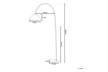 Gulvlampe Candella 160 cm - Kobber - Belysning - Innendørsbelysning & Lamper - Designerlampe - Buelampe
