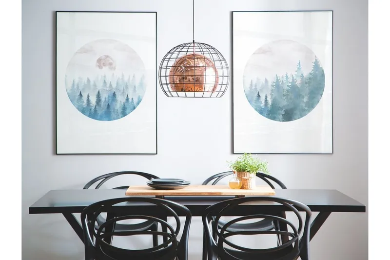 Liri Taklampe 31 cm, Kobber