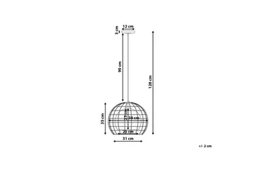 Liri Taklampe 31 cm - Kobber - Belysning - Innendørsbelysning & Lamper - Designerlampe - Trådlampe