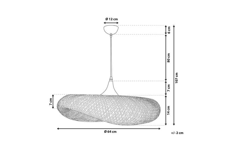 Taklampe Dunboyne Liten - Bambus/Lysebrun - Taklampe soverom - Kjøkkenlampe & taklampe kjøkken - Lamper gang - Vinduslampe - Pendellamper & Hengelamper - Taklampe stue - Trådlampe - Vinduslampe hengende - Taklampe