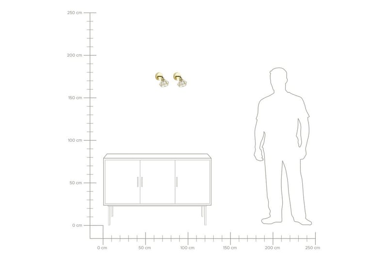 Ermana Spotlight 2 stk G9 - Gull - Belysning - Innendørsbelysning & Lamper - Lamper gang
