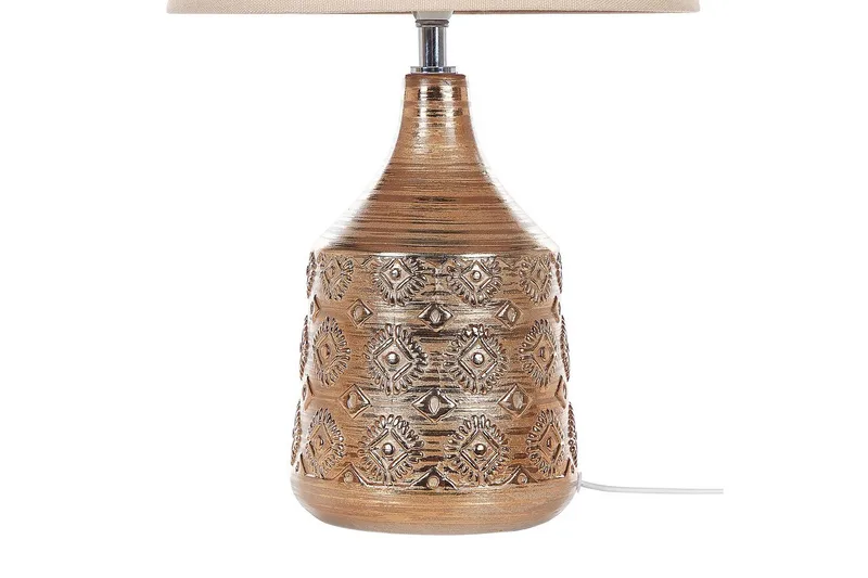 Galatea Bordlampe 47 cm E14 - Bronse/Beige - Belysning - Innendørsbelysning & Lamper - Bordlampe