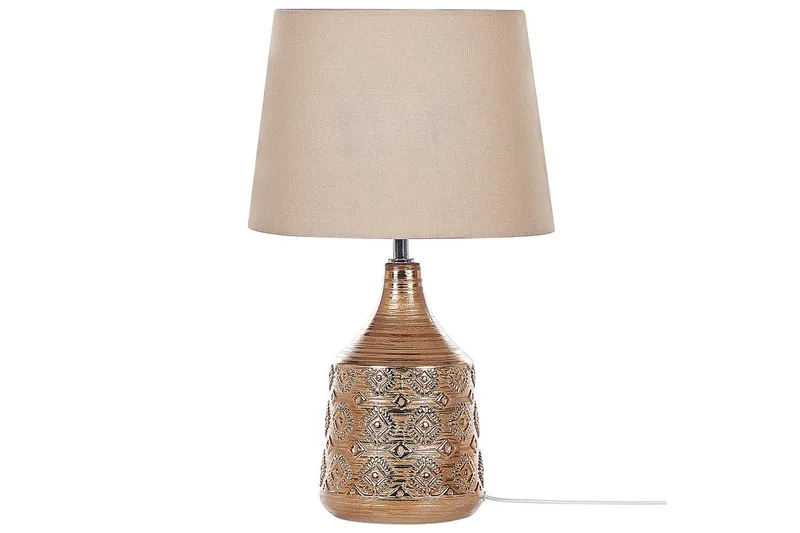 Galatea Bordlampe 47 cm E14 - Bronse/Beige - Belysning - Innendørsbelysning & Lamper - Bordlampe