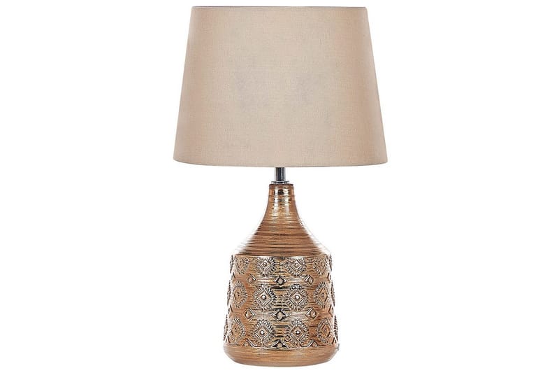Galatea Bordlampe 47 cm E14, Bronse/Beige