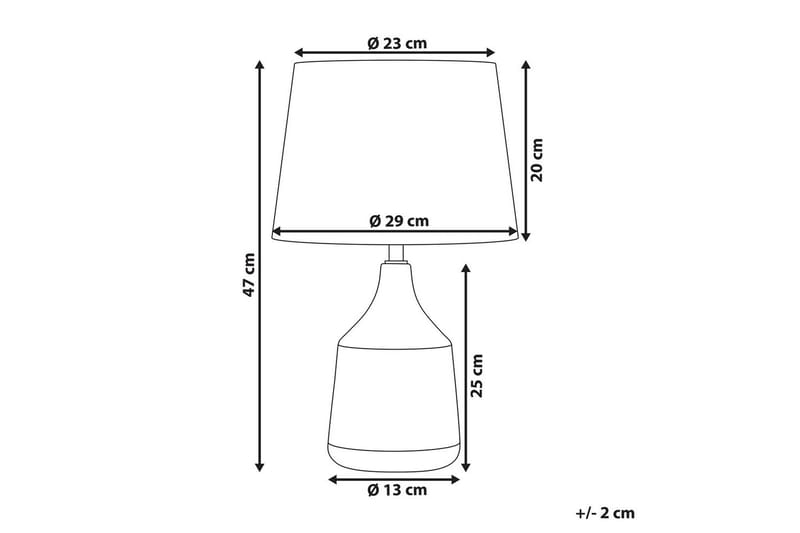 Galatea Bordlampe 47 cm E14 - Bronse/Beige - Belysning - Innendørsbelysning & Lamper - Bordlampe