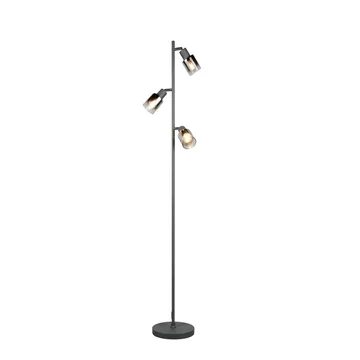 Golvlampa TRIO Cadiz Trio Lighting Black, Chrome - Belysning - Innendørsbelysning & Lamper - Gulvlampe