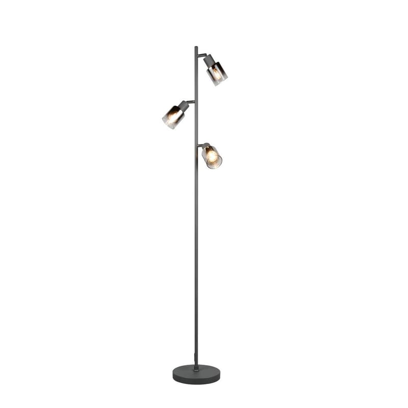 Golvlampa TRIO Cadiz Trio Lighting Black, Chrome - Belysning - Innendørsbelysning & Lamper - Gulvlampe