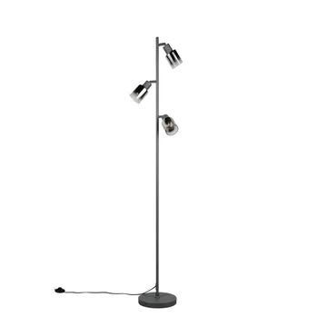 Golvlampa TRIO Cadiz Trio Lighting Black, Chrome - Belysning - Innendørsbelysning & Lamper - Gulvlampe