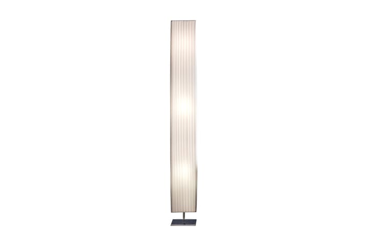 Gulvlampe 160 cm Firkantet hvit/krom/latex - Lamper gang - Gulvlampe