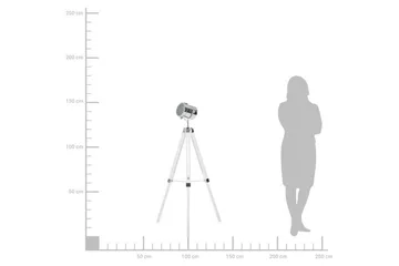 Alzette Gulvlampe 143 cm - Hvit - Belysning - Innendørsbelysning & Lamper - Gulvlampe