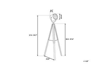Alzette Gulvlampe 143 cm - Hvit - Belysning - Innendørsbelysning & Lamper - Gulvlampe