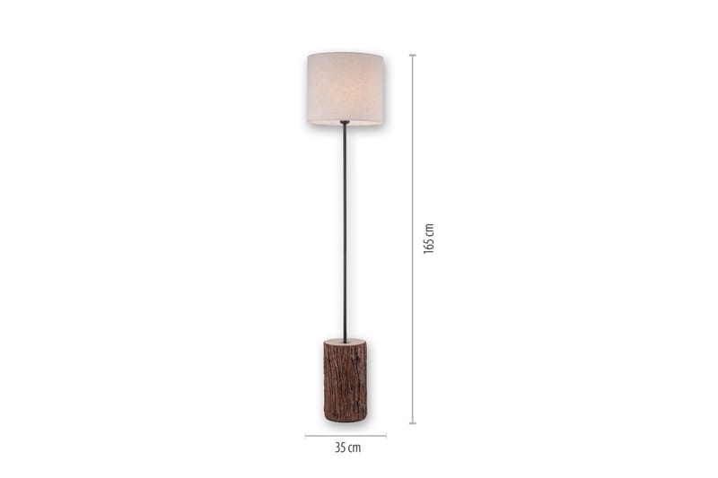Gulvlampe Bark - 35x165x35 cm - Belysning - Innendørsbelysning & Lamper - Gulvlampe