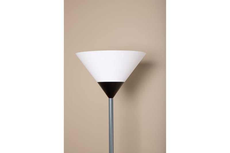 Gulvlampe Batang - Glass/Mørkegrå/Hvit - Lamper gang - Uplight gulvlampe - Gulvlampe