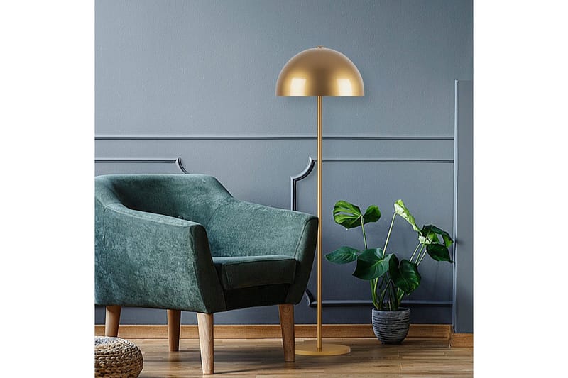 Gulvlampe Blandet Gull - Gull - Belysning - Innendørsbelysning & Lamper - Gulvlampe