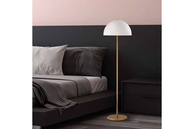 Gulvlampe Blandet Gull Hvit - Gull Hvit - Belysning - Innendørsbelysning & Lamper - Gulvlampe