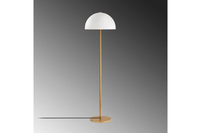 Gulvlampe Blandet Gull Hvit - Gull Hvit - Belysning - Innendørsbelysning & Lamper - Gulvlampe