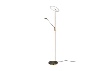Brantford LED-Gulvlampe Antikk Messing - Trio Lighting - Belysning - Innendørsbelysning & Lamper - Gulvlampe
