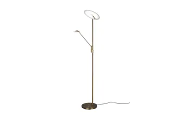 Brantford LED-Gulvlampe Antikk Messing - Trio Lighting - Belysning - Innendørsbelysning & Lamper - Gulvlampe