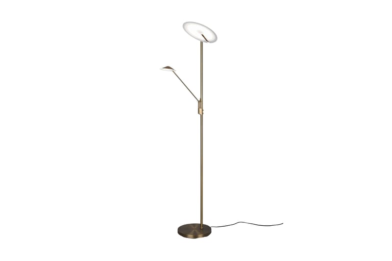 Brantford LED-Gulvlampe Antikk Messing - Trio Lighting - Belysning - Innendørsbelysning & Lamper - Gulvlampe