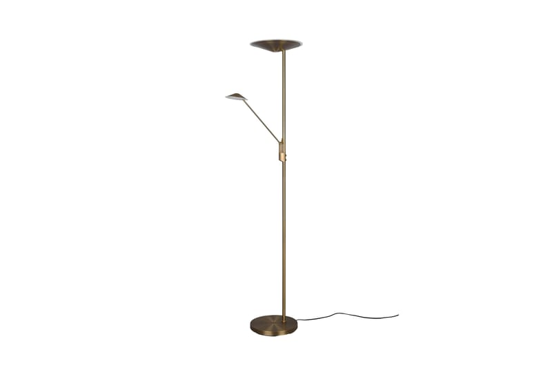 Brantford LED-Gulvlampe Antikk Messing - Trio Lighting - Belysning - Innendørsbelysning & Lamper - Gulvlampe