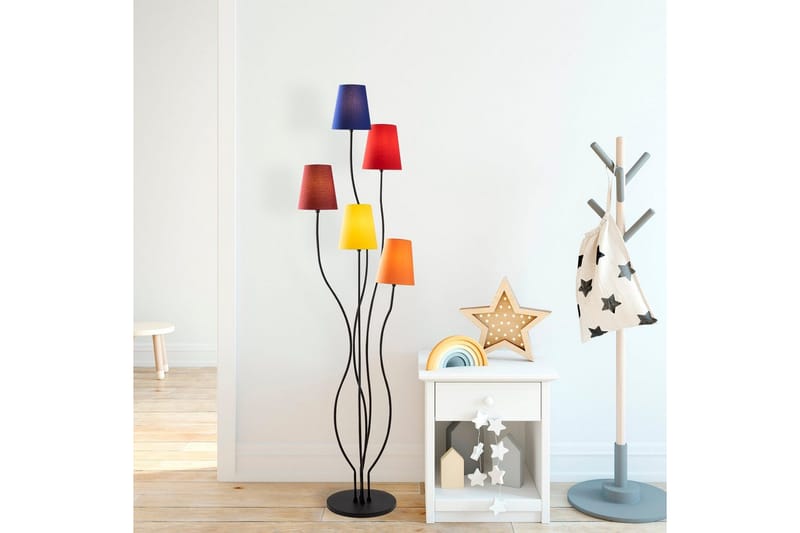 Gulvlampe Crestor Flerfarget / Livlige farger - Flerfarget / Livlige farger - Belysning - Innendørsbelysning & Lamper - Gulvlampe