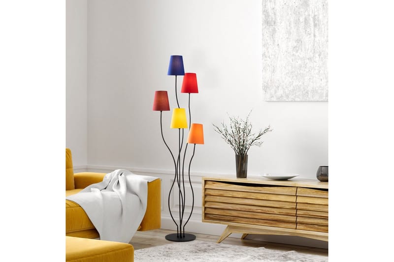 Gulvlampe Crestor Flerfarget / Livlige farger - Flerfarget / Livlige farger - Belysning - Innendørsbelysning & Lamper - Gulvlampe