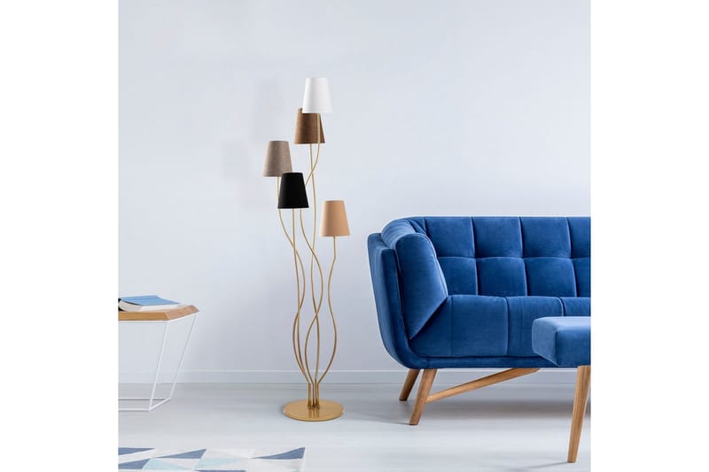 Gulvlampe Crestor Flerfarget / Mørke farger - Flerfarget / Mørke farger - Belysning - Innendørsbelysning & Lamper - Gulvlampe