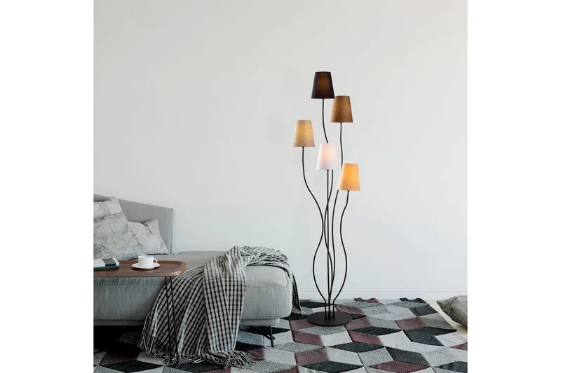 Gulvlampe Crestor Flerfarget / Narwanike farger - Flerfarget / Narwanike farger - Belysning - Innendørsbelysning & Lamper - Gulvlampe