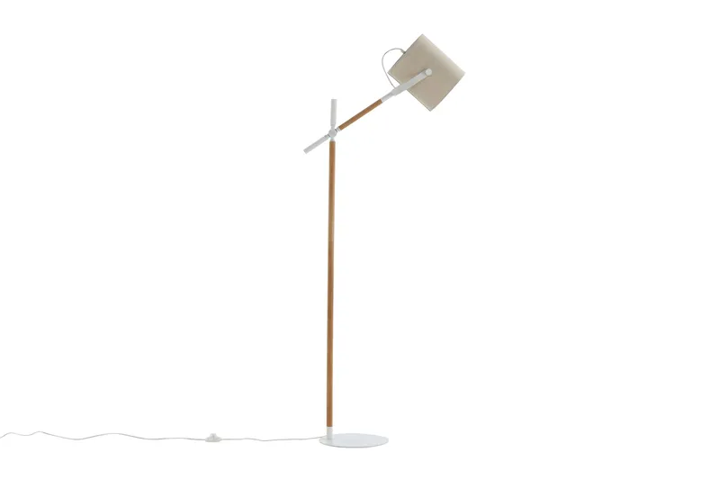 Dennis Gulvlampe, Beige/Hvit
