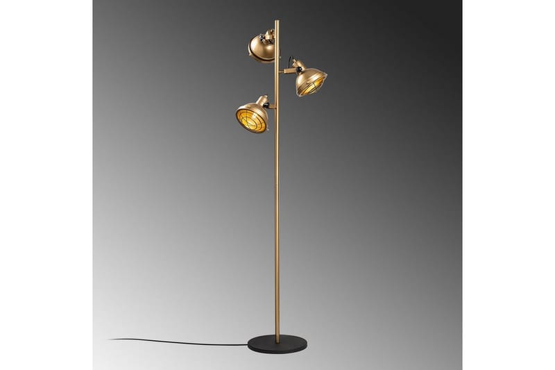 Gulvlampe Desten Gull - Gull - Belysning - Innendørsbelysning & Lamper - Gulvlampe