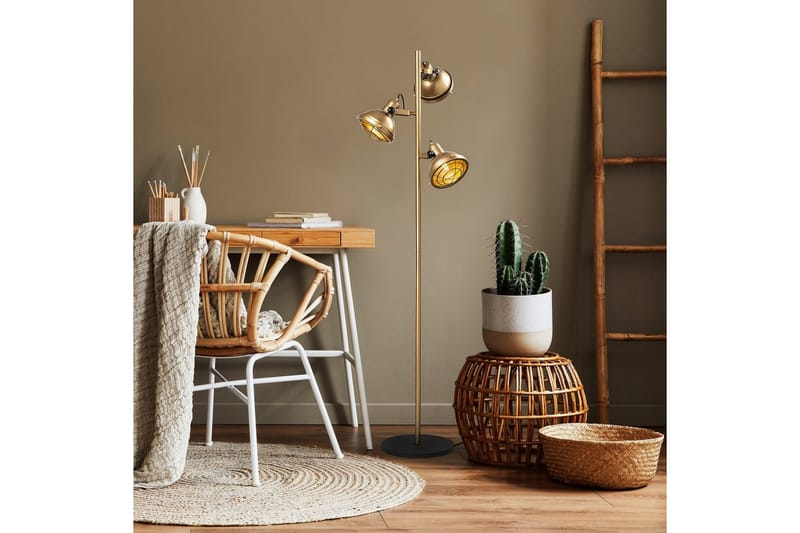 Gulvlampe Desten Gull - Gull - Belysning - Innendørsbelysning & Lamper - Gulvlampe