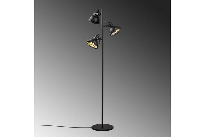 Gulvlampe Desten Svart - Svart - Belysning - Innendørsbelysning & Lamper - Gulvlampe