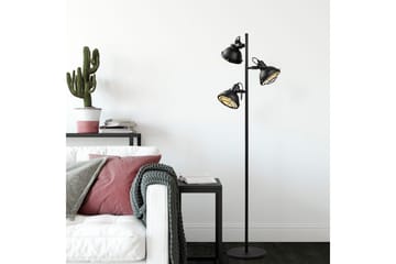 Gulvlampe Desten Svart - Svart - Belysning - Innendørsbelysning & Lamper - Gulvlampe