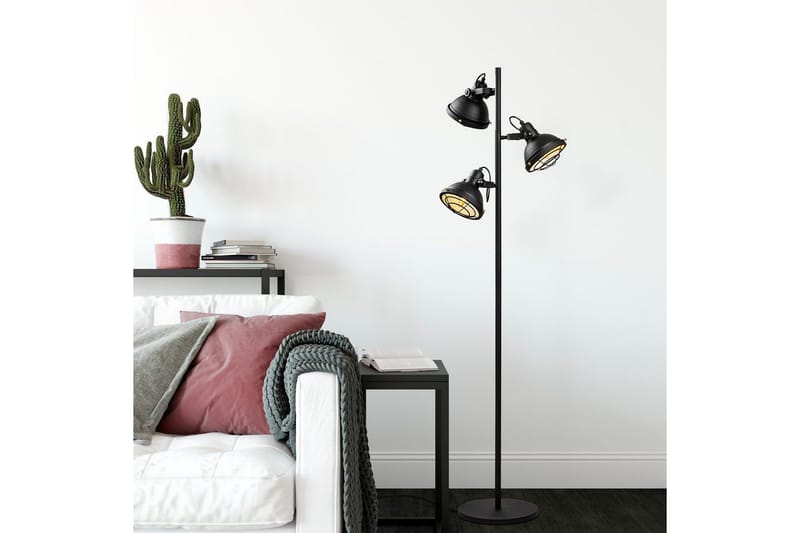 Gulvlampe Desten Svart - Svart - Belysning - Innendørsbelysning & Lamper - Gulvlampe