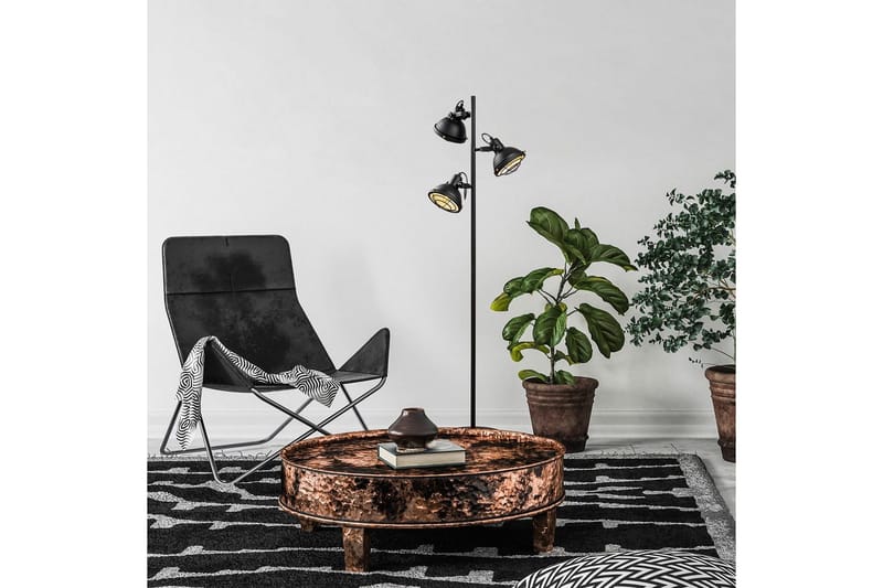 Gulvlampe Desten Svart - Svart - Belysning - Innendørsbelysning & Lamper - Gulvlampe