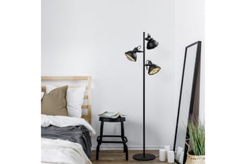 Gulvlampe Desten Svart - Svart - Belysning - Innendørsbelysning & Lamper - Gulvlampe